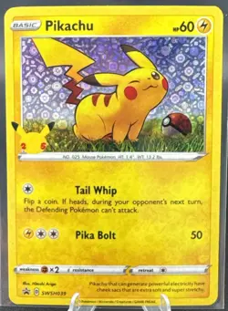 Pikachu SWSH039 SWSH: Sword & Shield Promo Cards Holo - Image 1