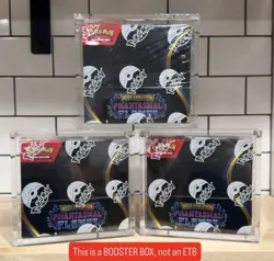 Pokemon Magnetic Booster Box Acrylic Case! Pokemon Card Protective Display! - Image 1
