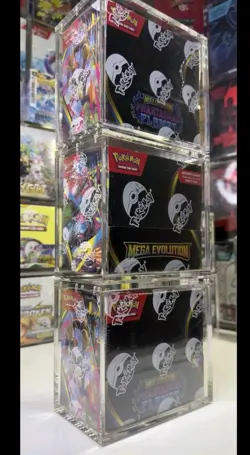 Pokemon Magnetic Booster Box Acrylic Case! Pokemon Card Protective Display! - Image 2