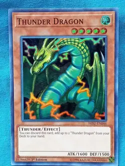YuGiOh Cards - Thunder Dragon - HISU-EN046 - Near Mint - Image 1