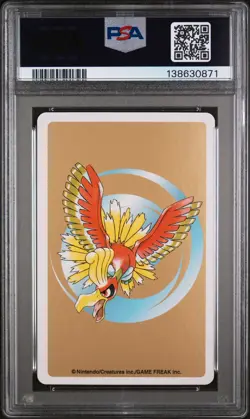 2000 POKEMON GOLD VERSION PLAYING CARDS ACE OF DIAMONDS #158 TOTODILE PSA 9 - Image 2