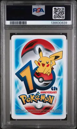POKEMON CENTER 10TH ANNIVERSARY PLAYING CARDS BLUE DECK CAMERUPT/NUMEL PSA 8 - Image 2