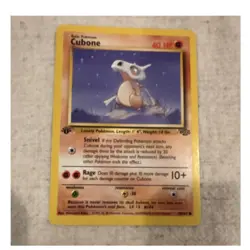 Pokemon Cubone Jungle Set 58/64 1st Edition Common Regular 1999 Card - Image 1