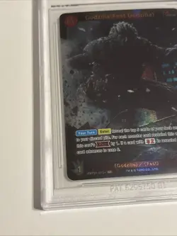 Godzilla Vs Godzilla EBP01-015+ Fest Godzilla Card Game Gold SP English BGS 10 - Image 2