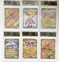 6x Pokemon Chinese ex Card Lot: 4x 10 Pristine 2x 9.5 Gem Mint Graded Slab AB78 - Image 1