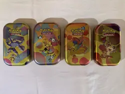 Pokemon 151 Lot EX Full Art Gold Psychic Energy Kangaskhan Bulk Cards + Tins - Image 2