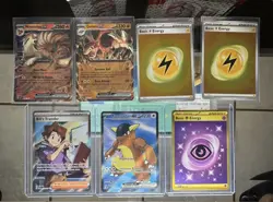 Pokemon 151 Lot EX Full Art Gold Psychic Energy Kangaskhan Bulk Cards + Tins - Image 3