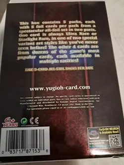 Yu-Gi-Oh! Rarity Collection 1st Edition - Five 5 card All FOIL Card Booster Box - Image 2