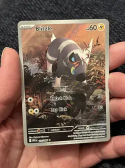 Pokemon TCG Blitzle 114/086 Sv: White Flare Illustration Rare Holo Card-NM - Image 1