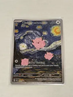 Pokemon Art Series Card 085 Clefairy with The Starry Night - Image 1