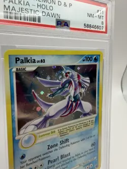 Pokemon Palkia Majestic Dawn Holo Rare PSA 8 #11/100 English 2008 Face Swirl🌀 - Image 2