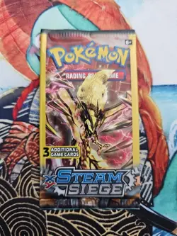 Pokemon XY Steam Siege 3 Card Mini Booster Packs Complete Art Set Lot of 4 - Image 3