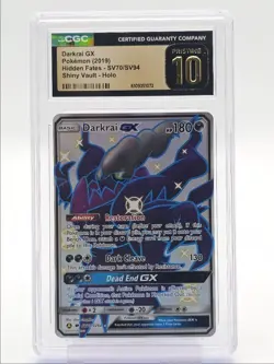 DARKRAI GX 2019 POKEMON HIDDEN FATES SHINY VAULT RARE SV70/SV94 CGC 10 Q4444 - Image 1
