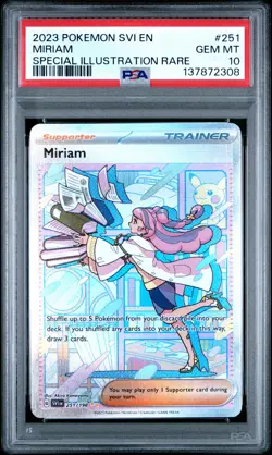 2023 POKEMON SVI EN-SCARLET & VIOLET SPECIAL ILLUSTRATION RARE MIRIAM PSA 10 - Image 1