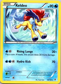 Keldeo (48) 48/149 Boundaries Crossed NM Non-Holo Pokemon TCG - Image 1