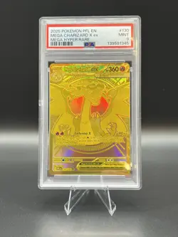 2025 Pokemon EN Mega Charizard X ex Hyper Rare 130/094 PSA 9 - Image 2