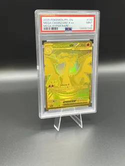 2025 Pokemon EN Mega Charizard X ex Hyper Rare 130/094 PSA 9 - Image 3