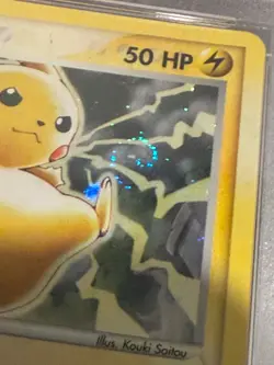 2003 POKEMON BLACK STAR PROMO #012 PIKACHU-HOLO PSA 9 SWIRL - Image 2