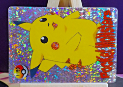 POKEMON POCKET MONSTERS VENDING PRISM STICKER 1159 RED CHEEKS PIKACHU - Image 2