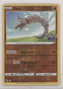 Onix Reverse Foil Pokemon Sword & Shield Pokemon Go #036 - Image 1