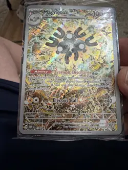 Pokemon Sealed Magneton SVP 159 Surging Sparks Full Art Holo Black Star Promo - Image 3