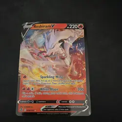 Pokemon Reshiram V Silver Tempest 024/195 Ultra Rare Holo Basic 220 HP - Image 1