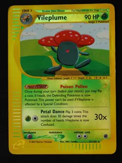 Vileplume 31/165 Expedition Base Set Reverse Holo Pokemon Card - Image 1