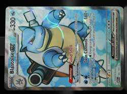 Pokemon TCG Blastoise ex Ultra Rare Holo 184/165 Sv: Scarlet & Violet 151 EX NM - Image 2