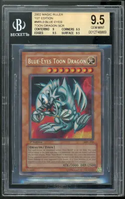 Blue Eyes Toon Dragon MRL-000 Secret Rare 1st Edition Yugioh Bgs 9.5 Gold *869 - Image 1