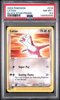 2003 POKEMON BLACK STAR PROMO #014 LATIAS PSA 8.5 - Image 1