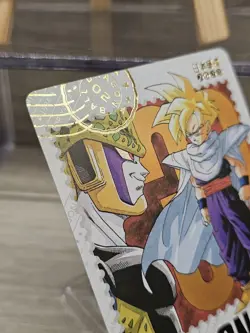 Gohan Dragon Ball Manga Art Card Akira Toriyama Letter Gold Stamp Mint - Image 2