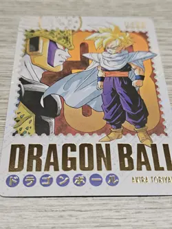 Gohan Dragon Ball Manga Art Card Akira Toriyama Letter Gold Stamp Mint - Image 3