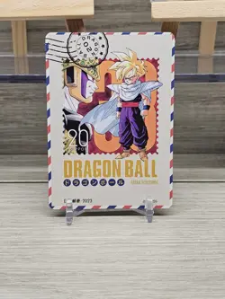 Gohan Dragon Ball Manga Art Card Akira Toriyama Letter Gold Stamp Mint - Image 4