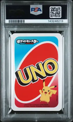 2020 UNO POKEMON JAPANESE BACK-RED-#9 MEWTWO PSA 9 - Image 2