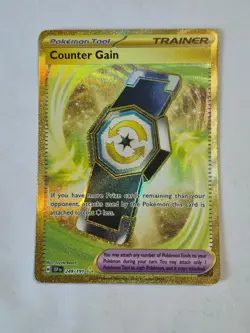 Counter Gain 249/191 Hyper Rare Surging Sparks Pokemon Holo Near Mint - Image 1