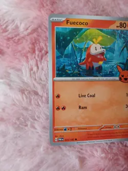 2X Fuecoco 2024 Trick Or Trade Halloween Stamp Pokemon TCG Holiday 023/182 - Image 3