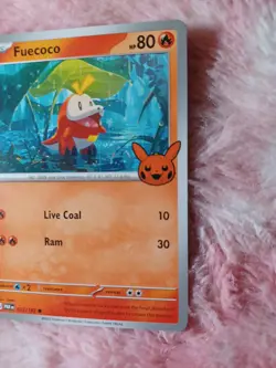 2X Fuecoco 2024 Trick Or Trade Halloween Stamp Pokemon TCG Holiday 023/182 - Image 4