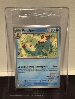 Pokemon Illustration Contest 2024 Promo Pack SEALED Feraligatr Pikachu Toxtricit - Image 1