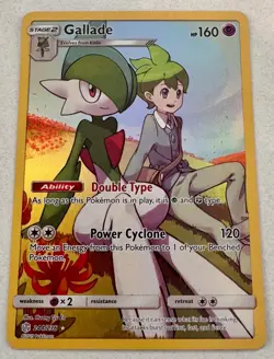 2019 Pokemon Cosmic Eclipse Gallade (Secret) No. 244 Holo Near Mint - Image 1