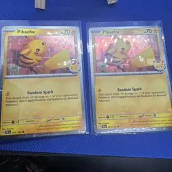 Pikachu 051 /162 Stamped 2026 Pokemon Day 30 Promo TCG - NM X2 - Image 1