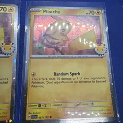 Pikachu 051 /162 Stamped 2026 Pokemon Day 30 Promo TCG - NM X2 - Image 3