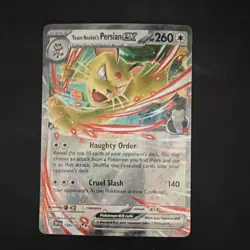 Pokemon Team Rocket's Persian EX Sv10: Destined Rivals 150/182 Double Rare Holo… - Image 1