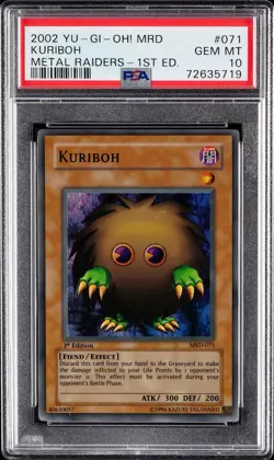 Yu-Gi-Oh! 2002 MRD-Metal Raiders 1st Edition #071 Kuriboh PSA 10 - Image 3