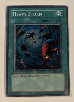 Yugioh Heavy Storm DB2-EN084 Super Rare Unlimited Edition HP Creased - Image 1