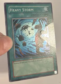 Yugioh Heavy Storm DB2-EN084 Super Rare Unlimited Edition HP Creased - Image 3