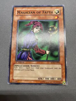 Yu-Gi-Oh! Magician Of Faith Common 1st Edition SD6-EN005 HP - Image 1