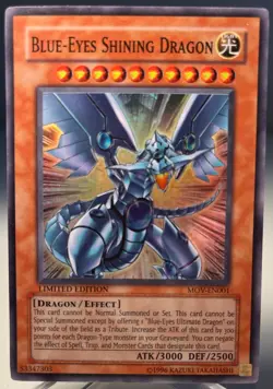 Blue-Eyes Shining Dragon MOV-EN001 Yu-Gi-Oh! Limited Edition ***LP*** Super Rare - Image 1