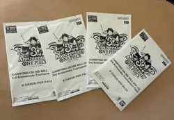 One Piece - OP13 Carrying on His Will - 3rd Anniversary Tournament Pack x4 - Image 1