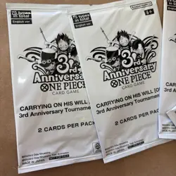 One Piece - OP13 Carrying on His Will - 3rd Anniversary Tournament Pack x4 - Image 2