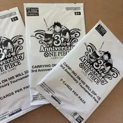 One Piece - OP13 Carrying on His Will - 3rd Anniversary Tournament Pack x4 - Image 3